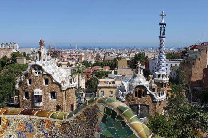 The Parc Guell, Barcelona